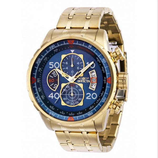 Invicta Men's 36602 Aviator Gold-Tone Stainless Steel Watch - Bezali