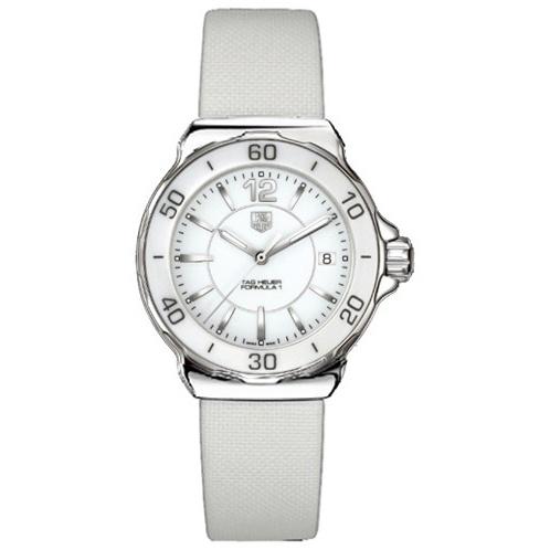 Tag Heuer Women s WAH1211.FC6219 Formula 1 White Satin Watch Bezali