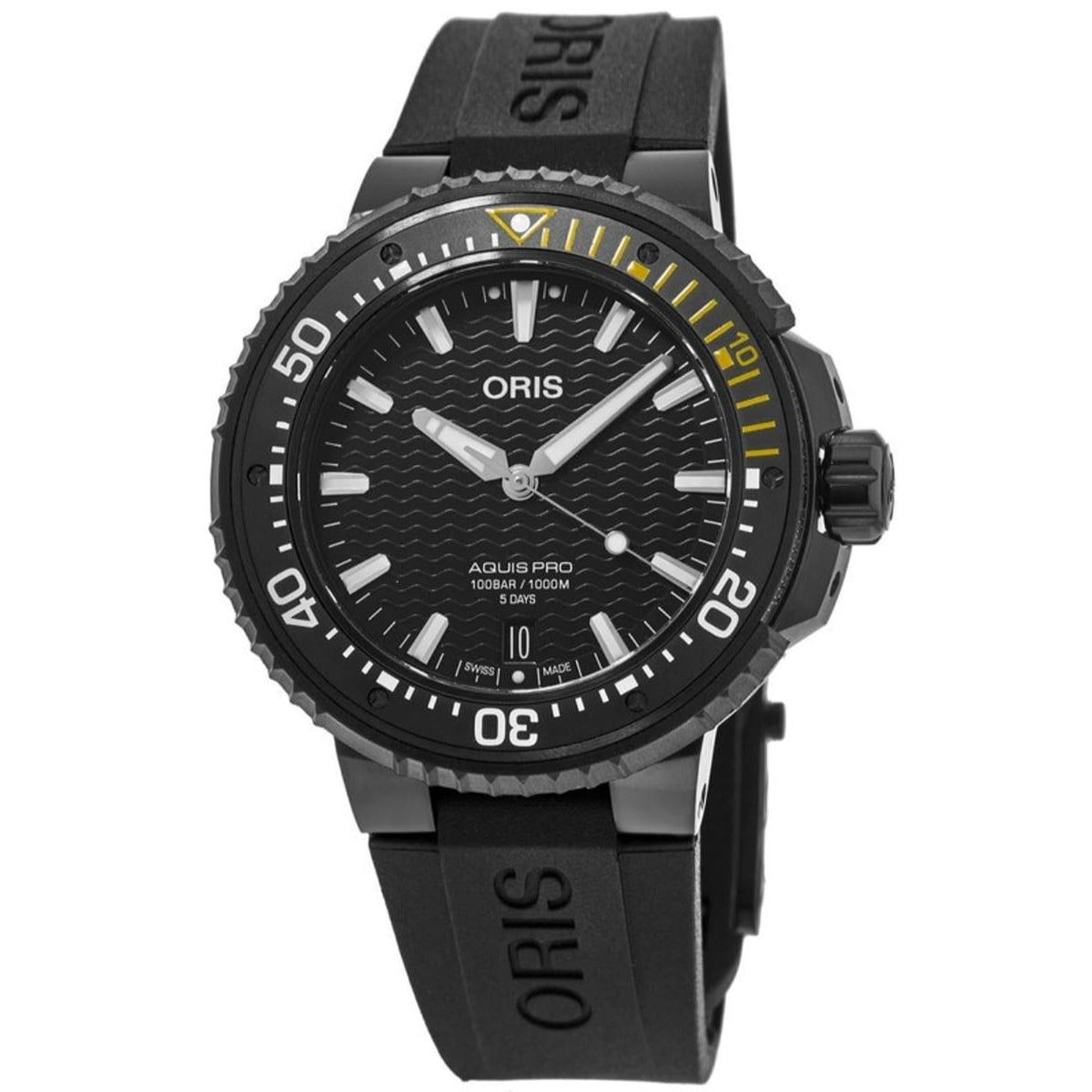 Oris  Men&#39;s 01-400-7767-7754-07-426-64BTEB Aquis Black Rubber Watch