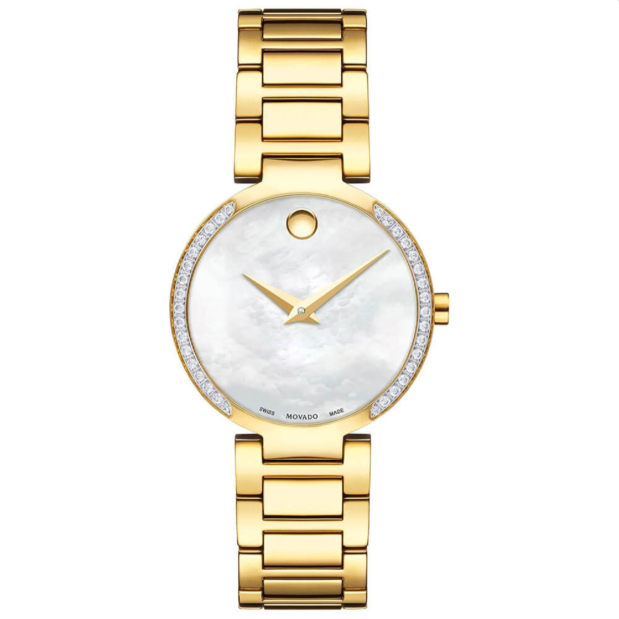 Movado Women s 0607368 Modern Classic Gold Tone Stainless Steel Watch Bezali