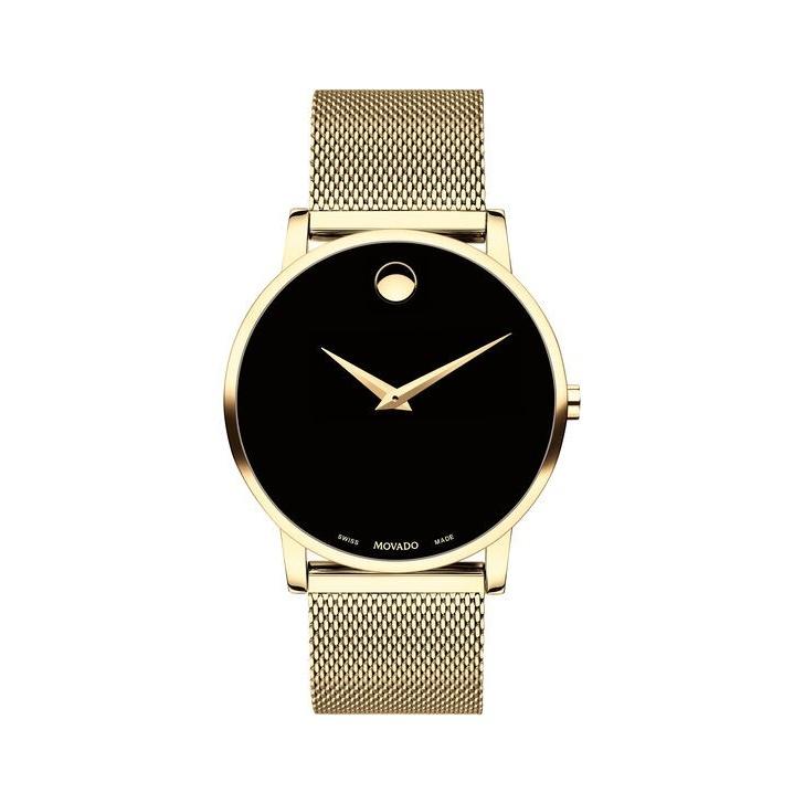 Movado Men&#39;s 0607396 Museum Classic Gold-Tone Stainless Steel Watch