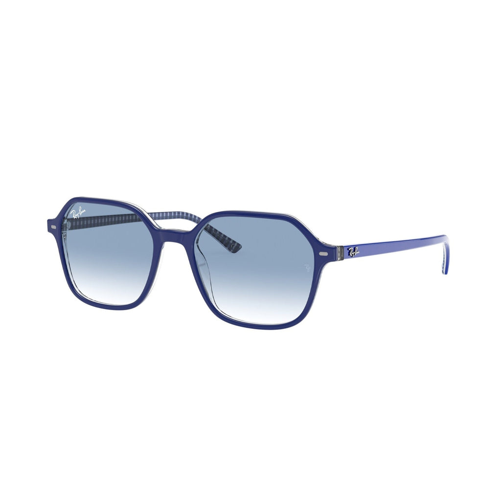 Ray-Ban Unisex Sunglasses John Blue Clear Gradient Blue Plastic