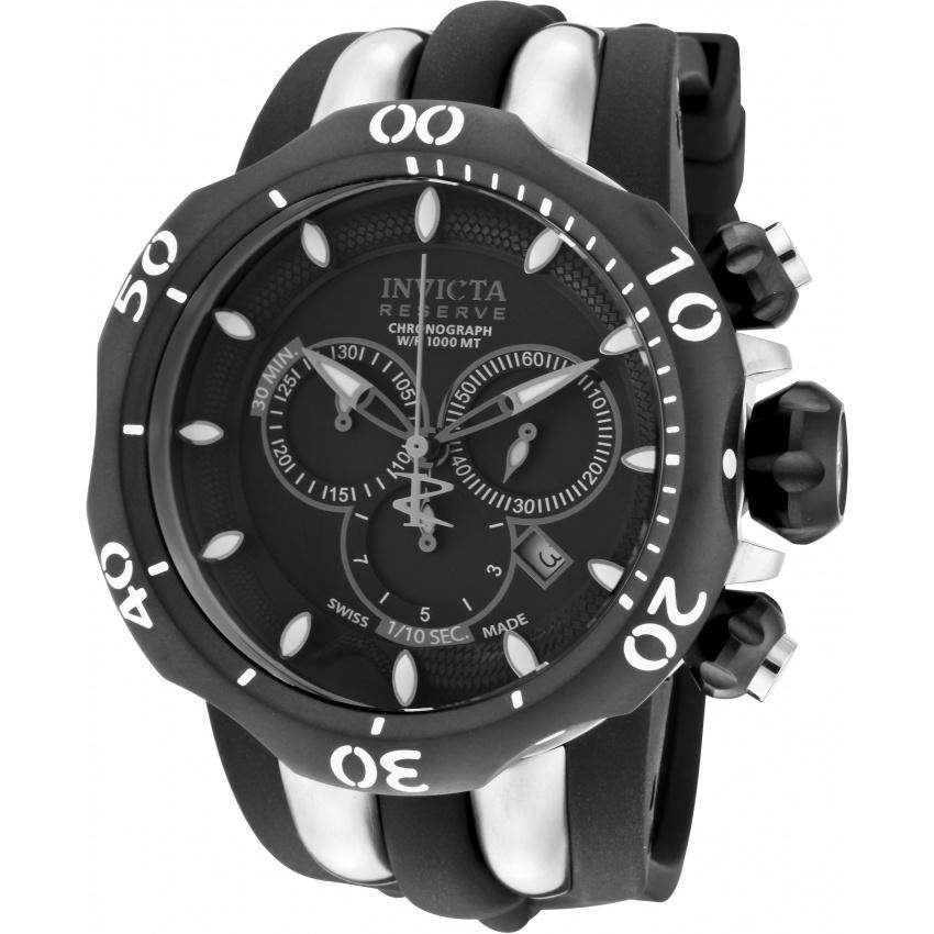 Invicta Men s 10835 Venom Venom Chronograph Black Polyurethane