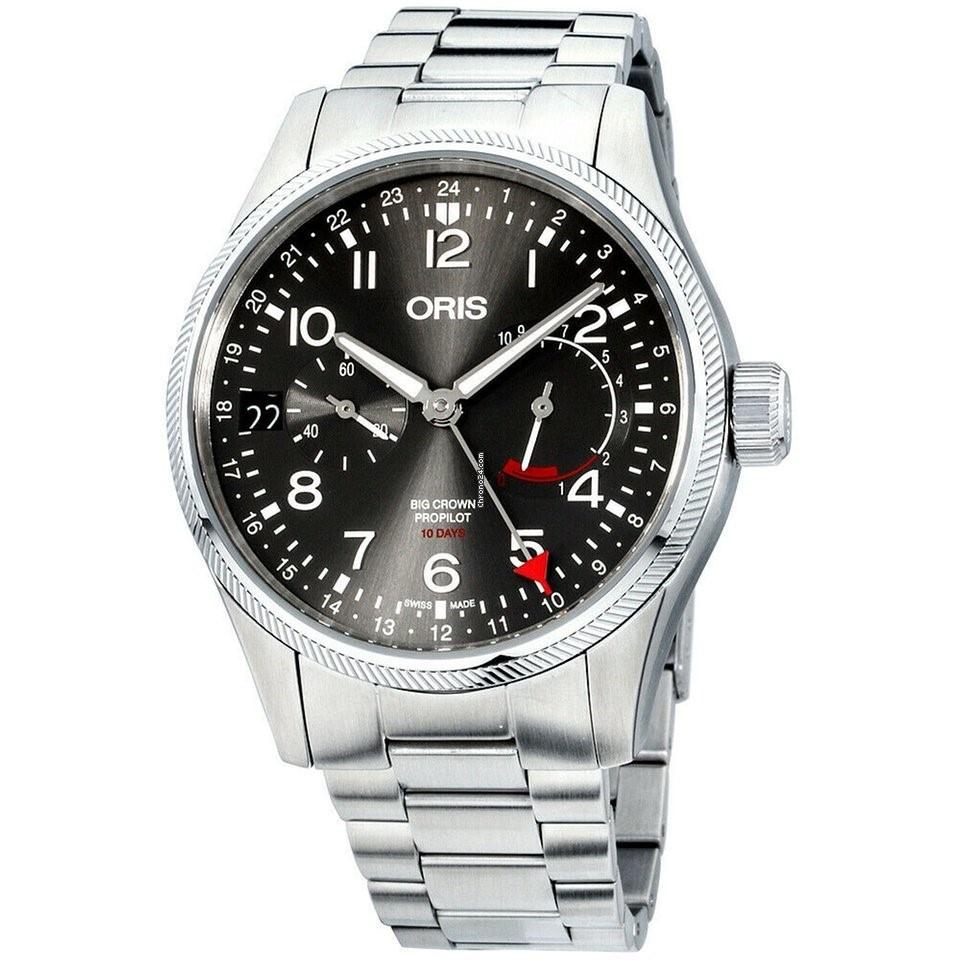 Oris Men&#39;s 11477464063MB Big Crown ProPilot Stainless Steel Watch