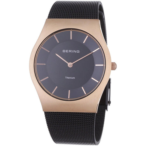 Bering Men's 11937-262 Titanium Black Titanium Watch