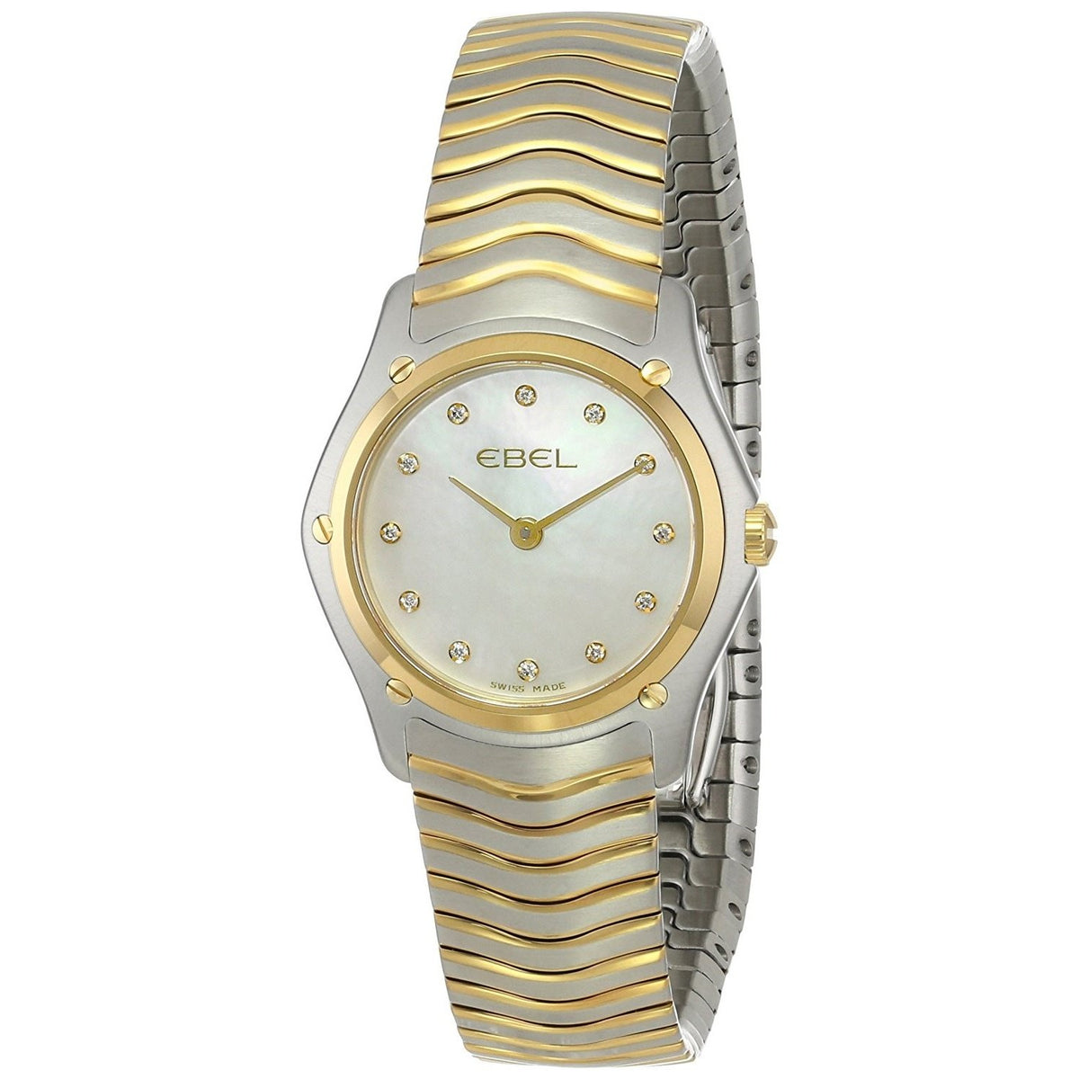 Ebel Women&#39;s 1215371 Classic 18kt Yellow Gold Diamond Two-Tone Stainless Steel Watch