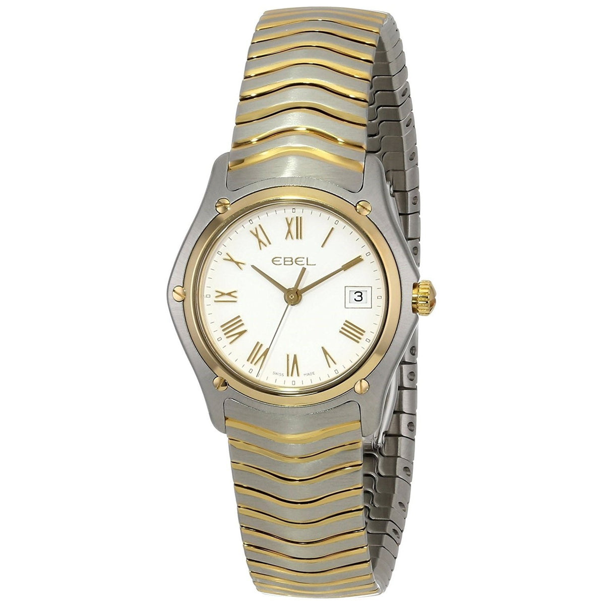 Ebel Women&#39;s 1215646 Classic 18kt Yellow Gold Two-Tone Stainless Steel Watch