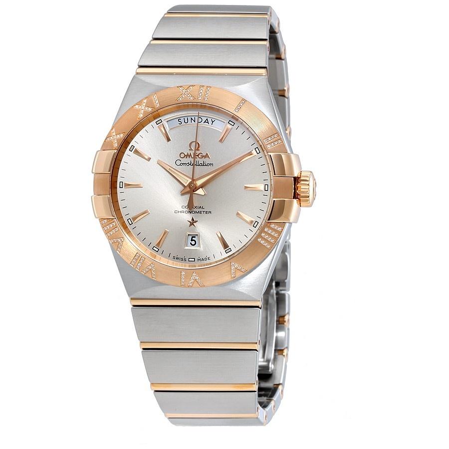 Omega Men&#39;s 123.25.38.22.02.001 Constellation Two-Tone 18kt Rose Gold and Stainless Steel Watch