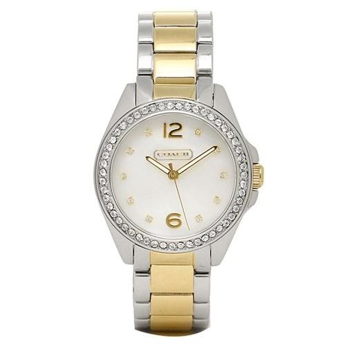 Coach Women&#39;s 14501659 Tristen Crystal Two-Tone Stainless Steel Watch