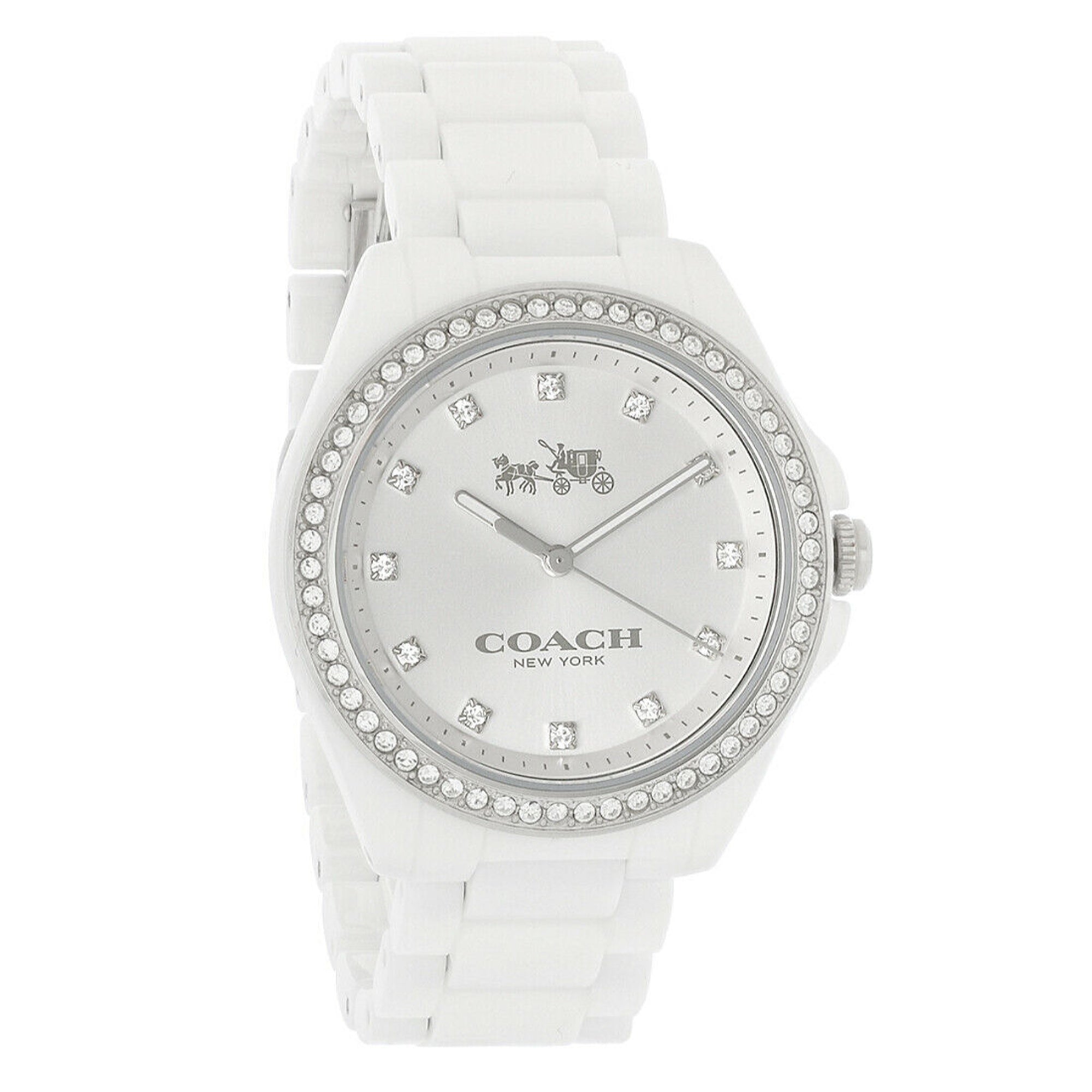 Coach white ceramic discount watch