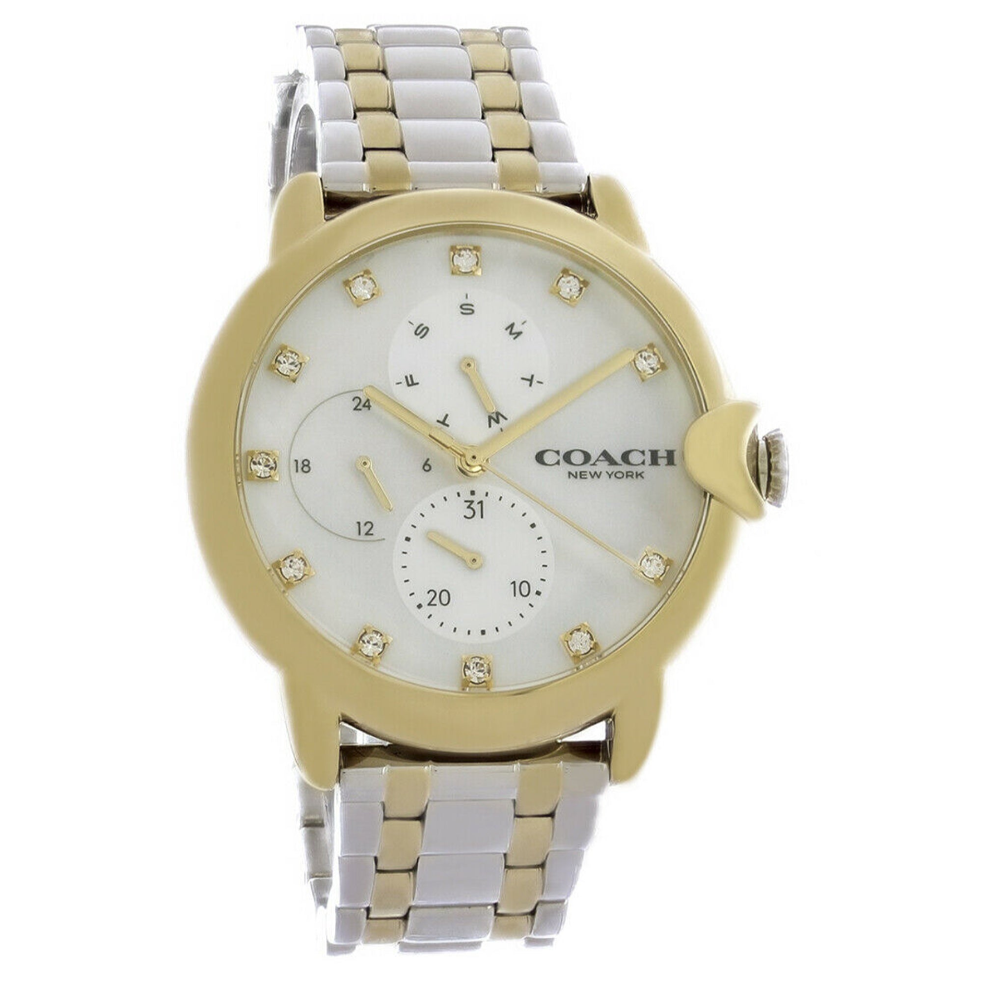 Coach Arden Pink Leather White Dial Women's Watch - iCuracao.com