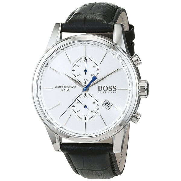 Hugo Boss Men's 1513282 Jet Chronograph Black Leather Watch - Bezali
