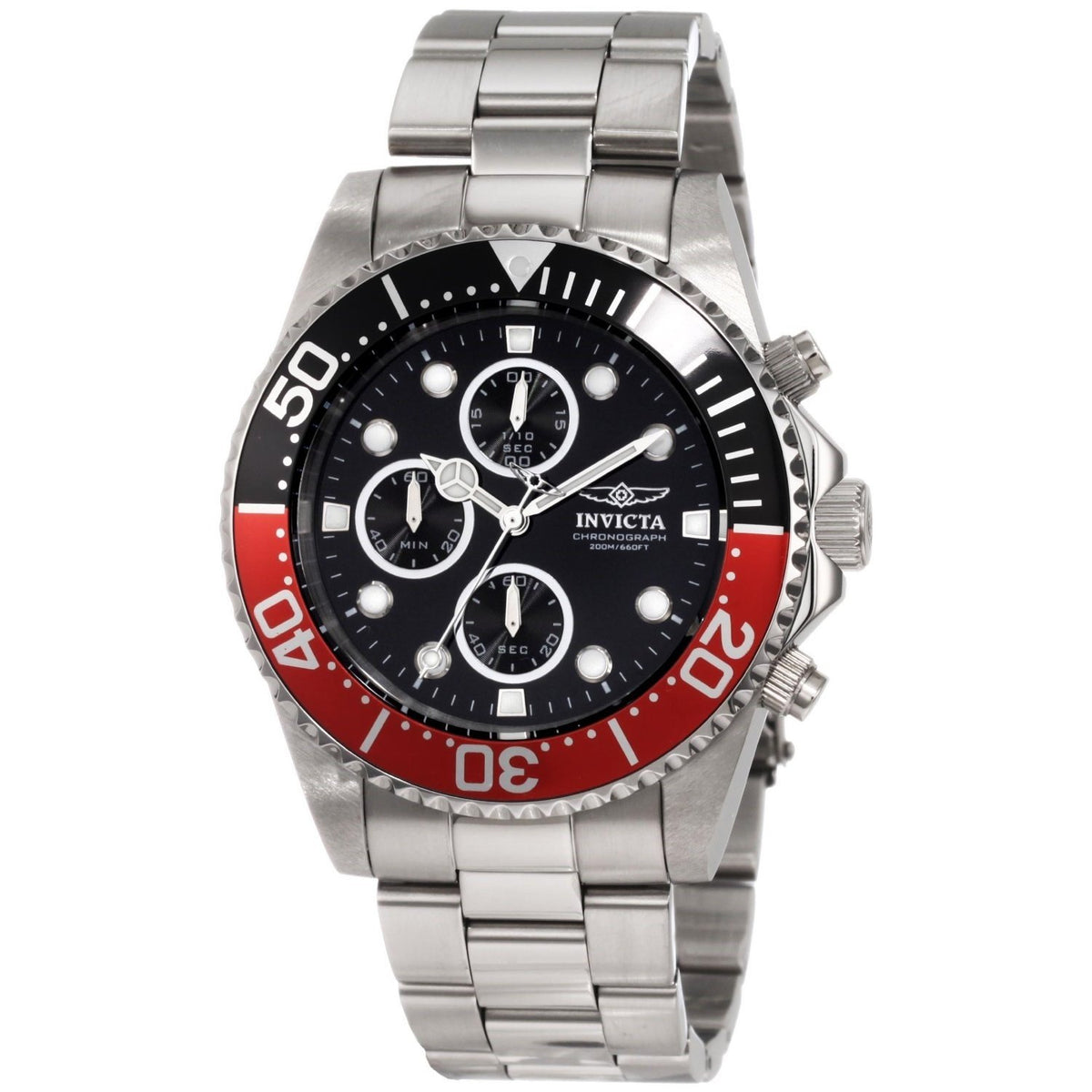 Invicta Men&#39;s 1770 Pro Diver Chronograph Stainless Steel Watch