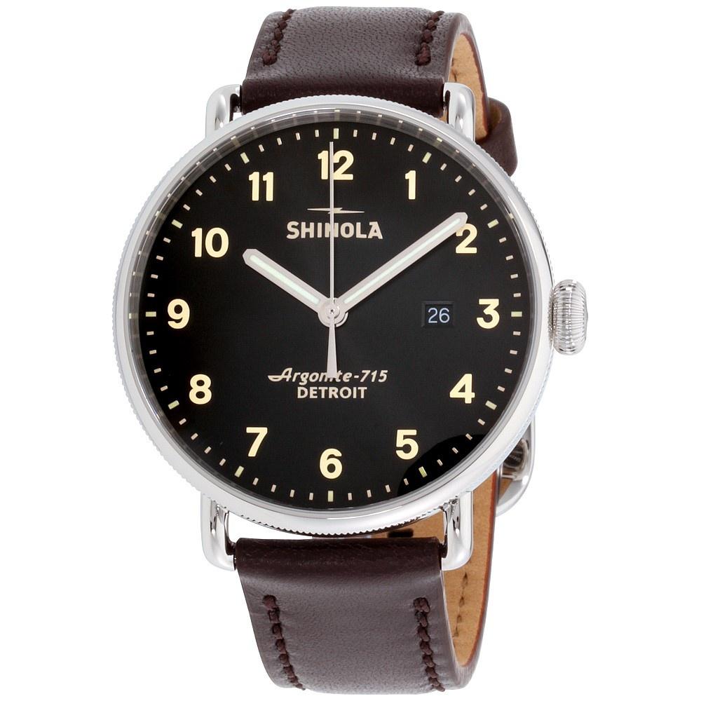 Shinola Men&#39;s 20001939 The Canfield Brown Leather Watch