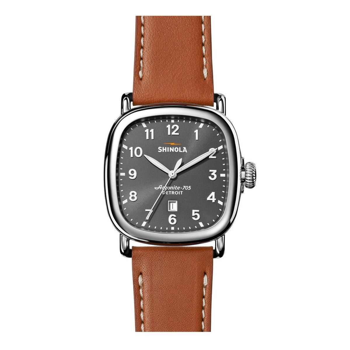 Shinola Men&#39;s 20029583 The Guardian Brown Leather Watch