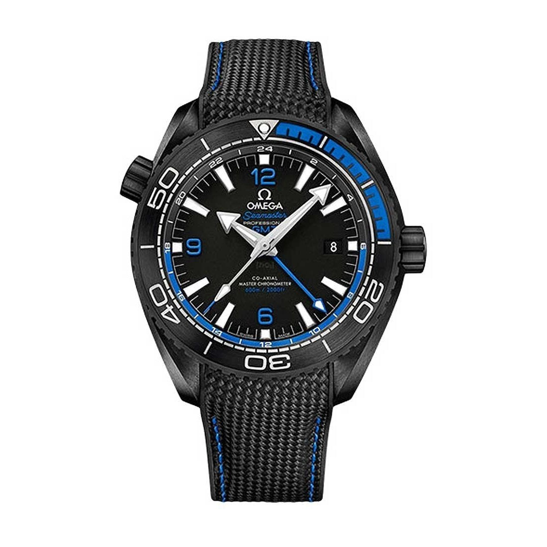 Omega Men&#39;s 215.92.46.22.01.002 Seamaster Planet Ocean Black Rubber Watch