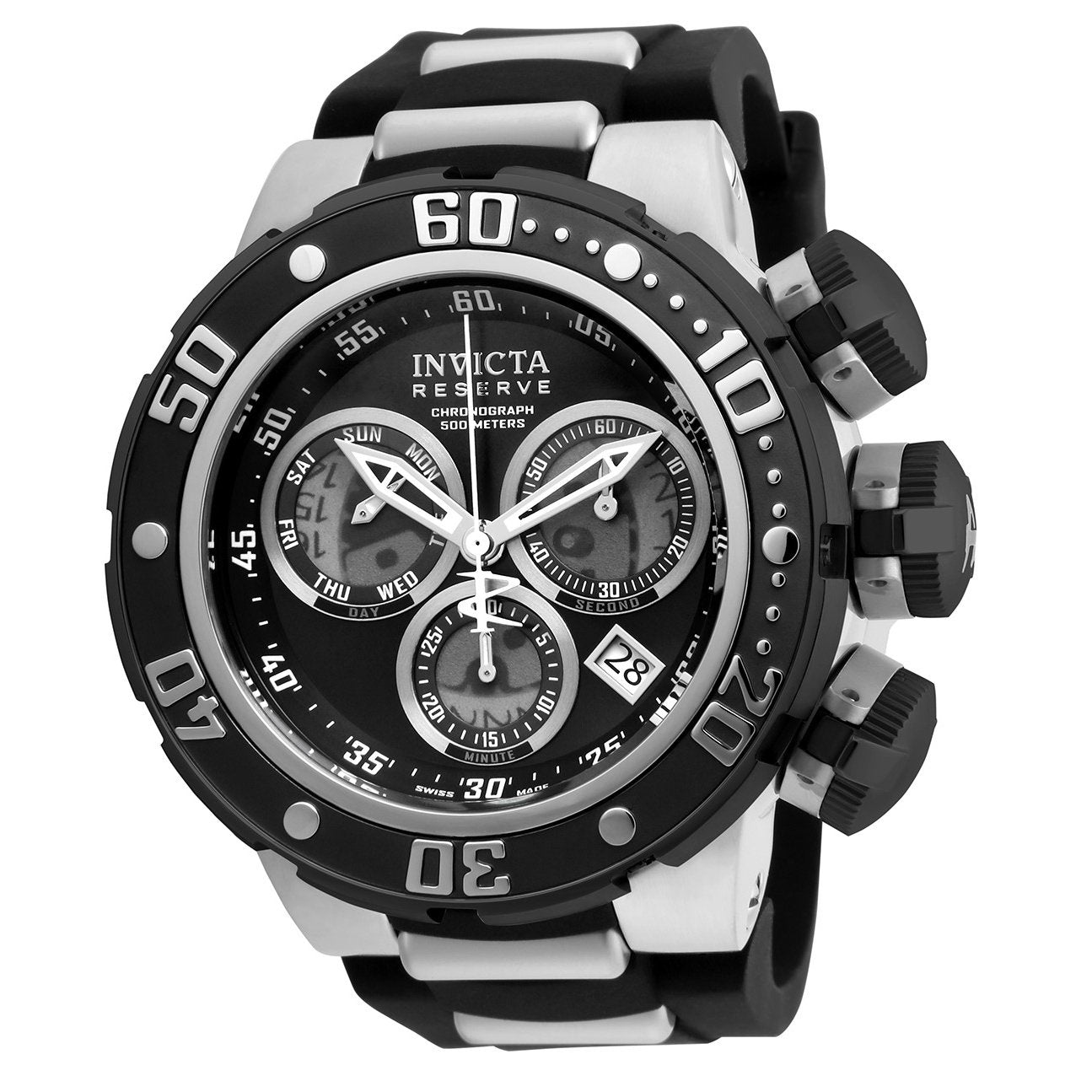 Invicta Men s 21639 Reserve Subaqua Sea Dragon Black and Silver