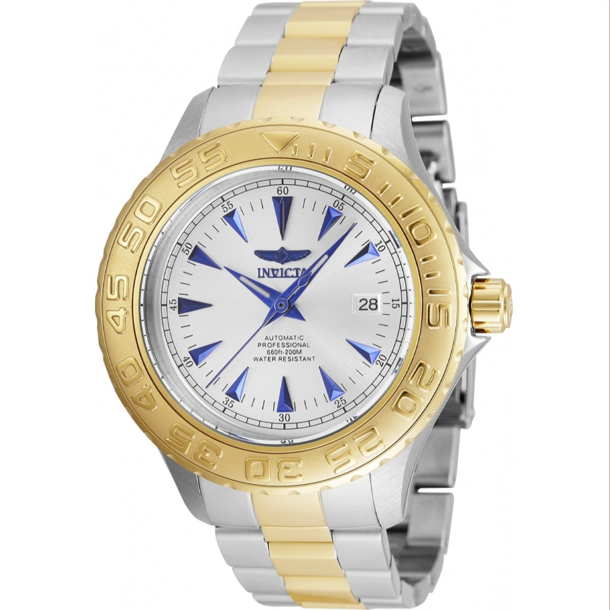 Invicta Men&#39;s 2307 Pro Diver Automatic Gold-Tone and Silver Stainless Steel Watch