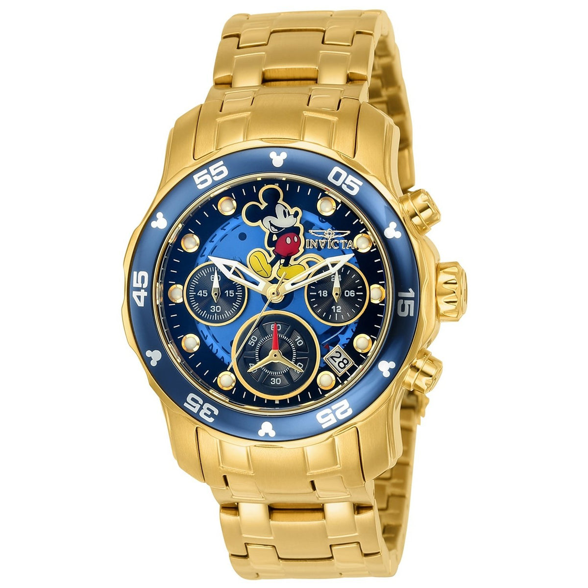 Invicta Women&#39;s 24130 Disney Mickey Mouse Gold-tone Stainless Steel Watch