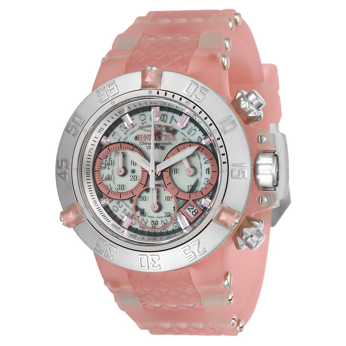 Invicta Women&#39;s 24381 Subaqua Noma III Pink Silicone Watch