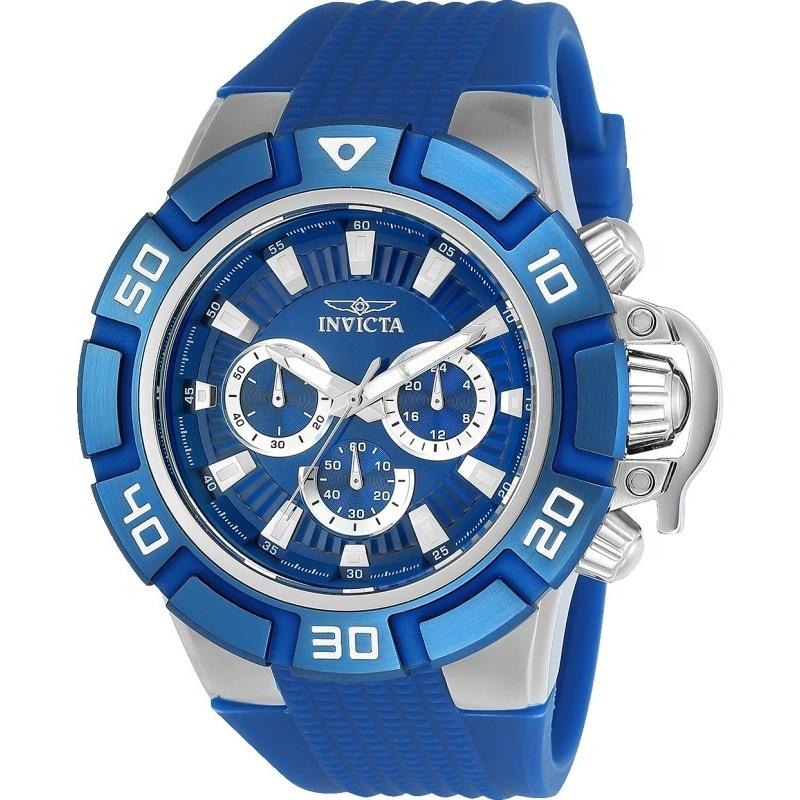 Invicta Men&#39;s 24386 I-Force Blue Silicone Watch