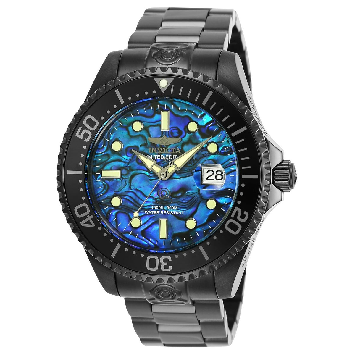 Invicta Men&#39;s 25452 Pro Diver Automatic Black Stainless Steel Watch