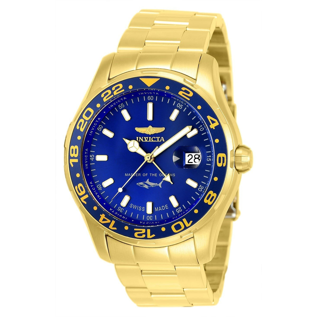 Invicta Men&#39;s 25823 Pro Diver Gold-Tone Stainless Steel Watch