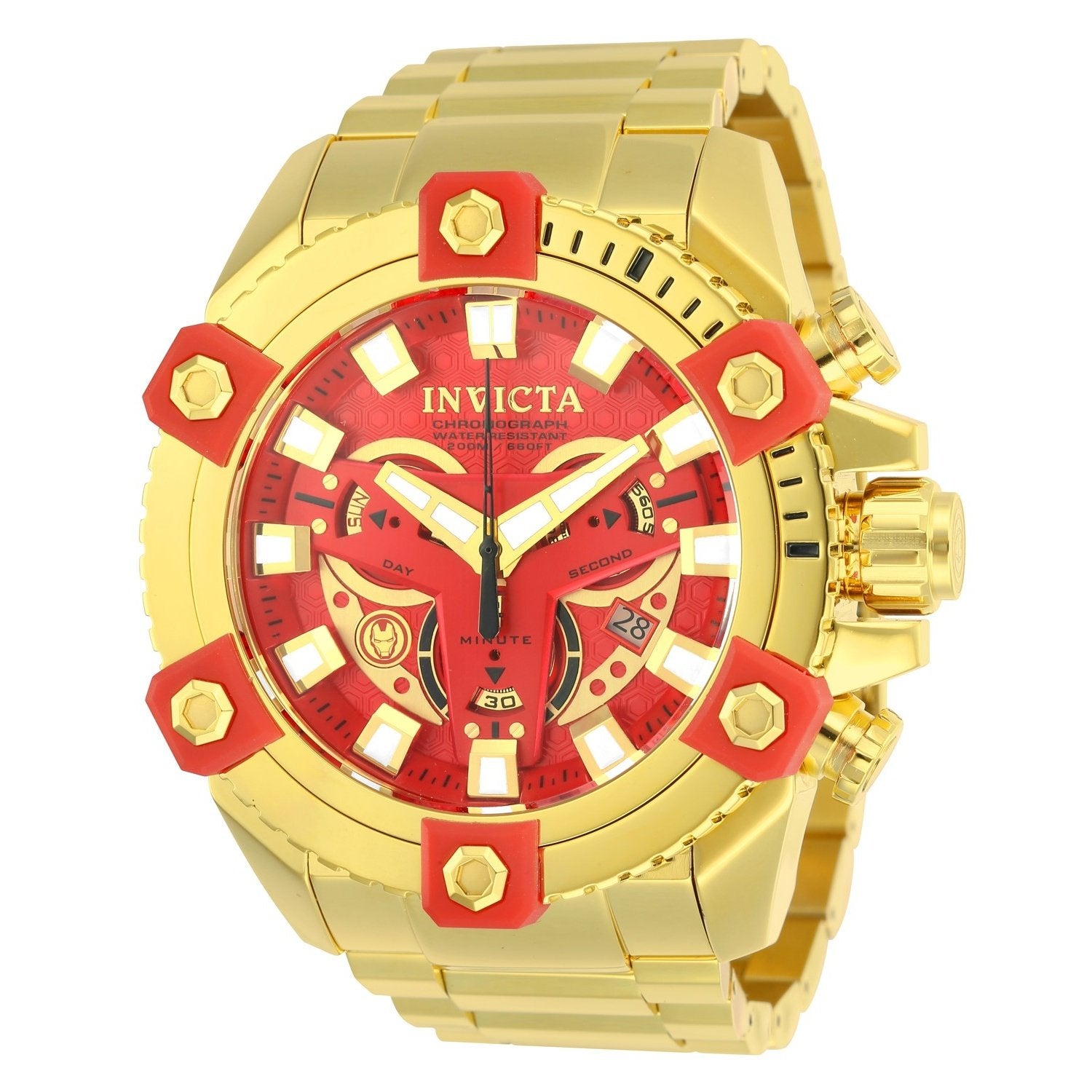 Invicta Men s 26014 Marvel Ironman Red Stainless Steel Watch Bezali