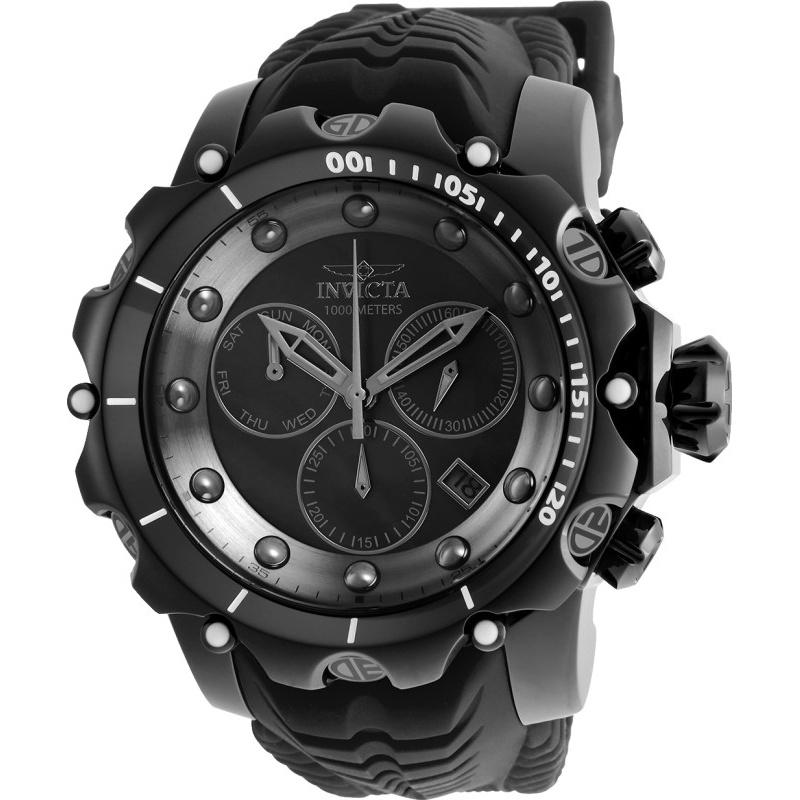 Invicta Men&#39;s 26248 Venom Black Silicone Watch