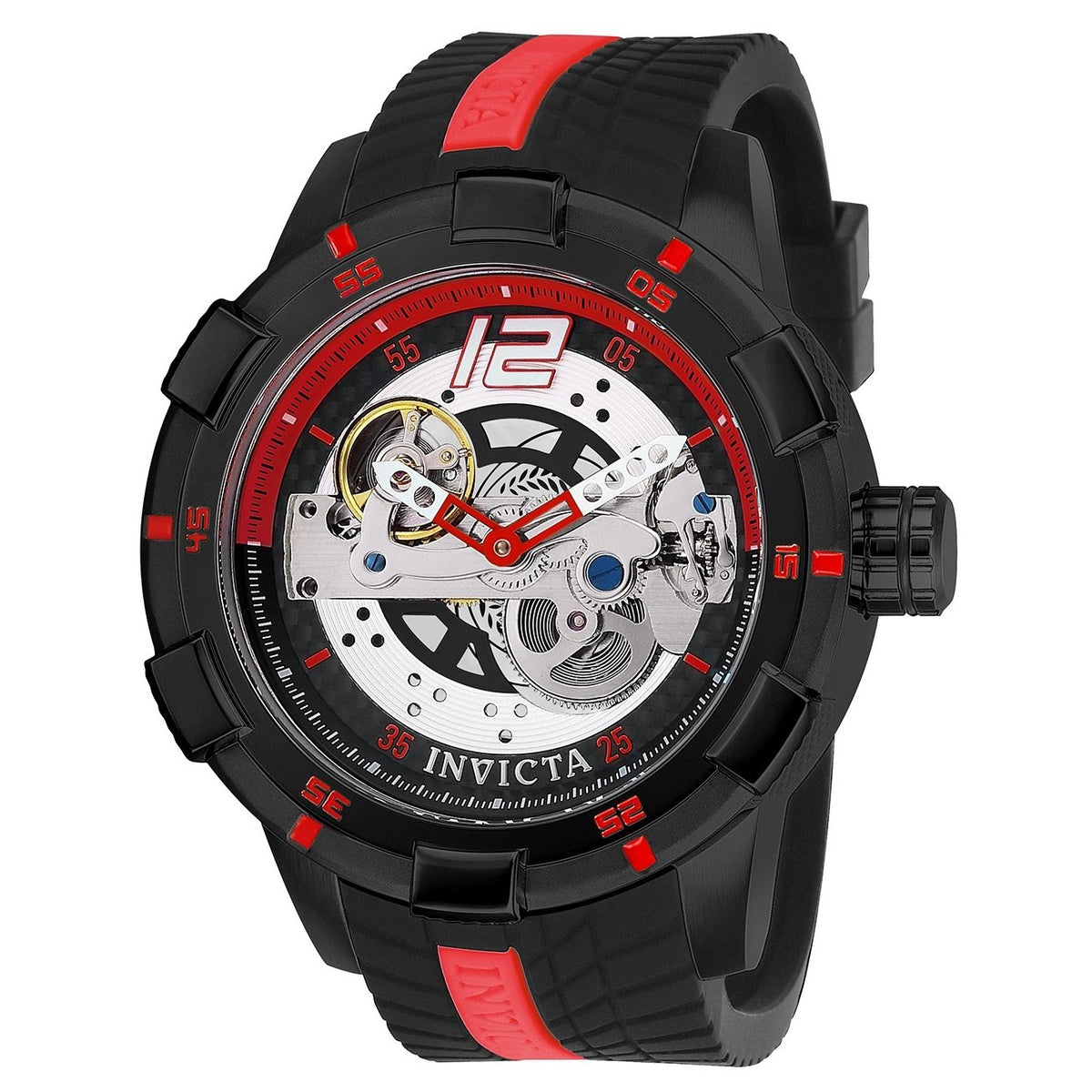 Invicta Men&#39;s 26619 S1 Rally Race Team Black and Red Silicone Watch