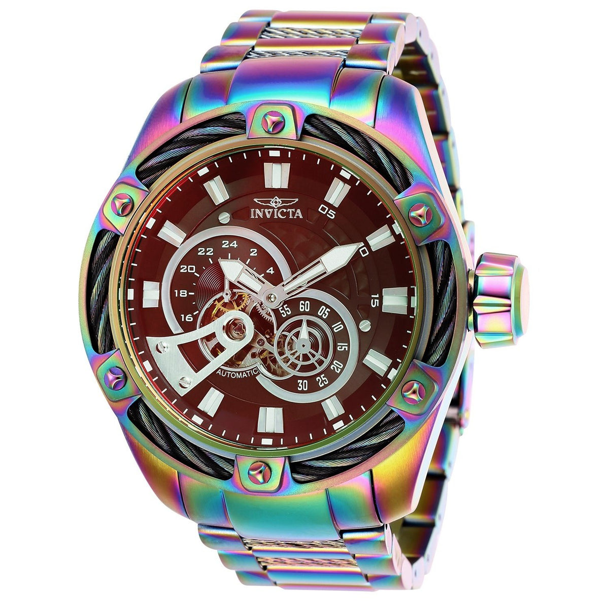 Invicta Men&#39;s 26774 Bolt Automatic Iridescent Stainless Steel Watch