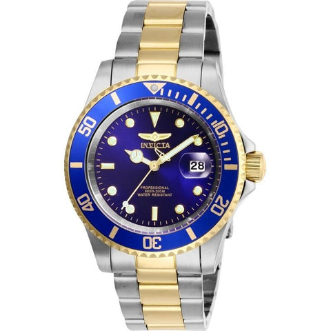 Invicta Men's Watch Pro Diver Quartz Dive Blue Dial Silver Tone Bracelet  9204OB