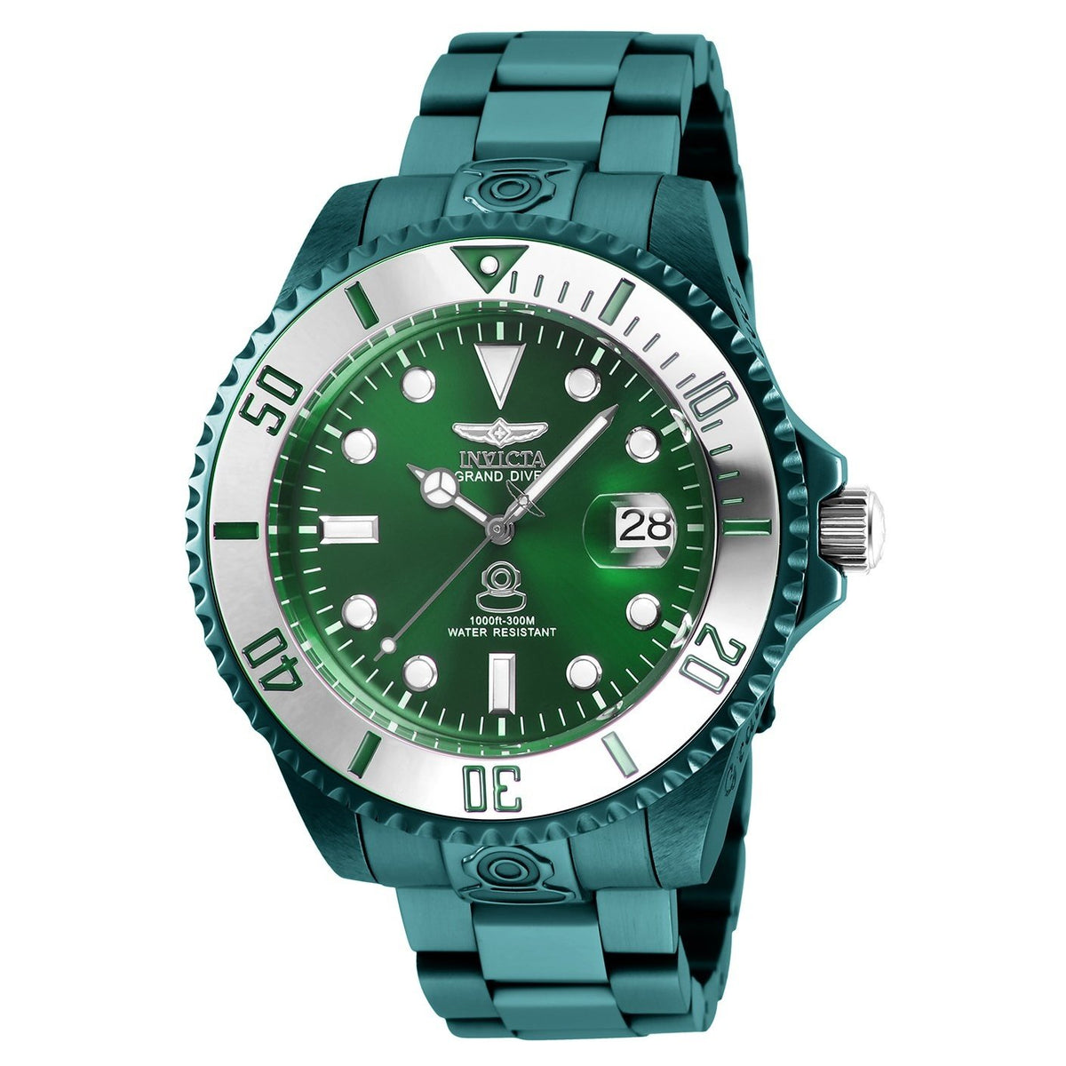 Invicta Men&#39;s 27534 Pro Diver Green Stainless Steel Watch