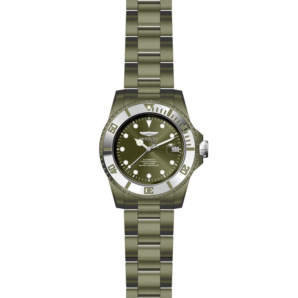 Invicta Men&#39;s 27549 Pro Diver Khaki Stainless Steel Watch