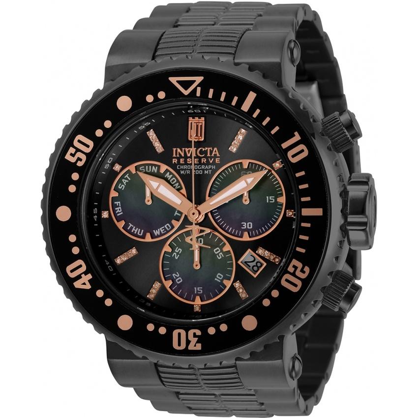 Invicta Men&#39;s 30213 Jason Taylor Black Stainless Steel Watch