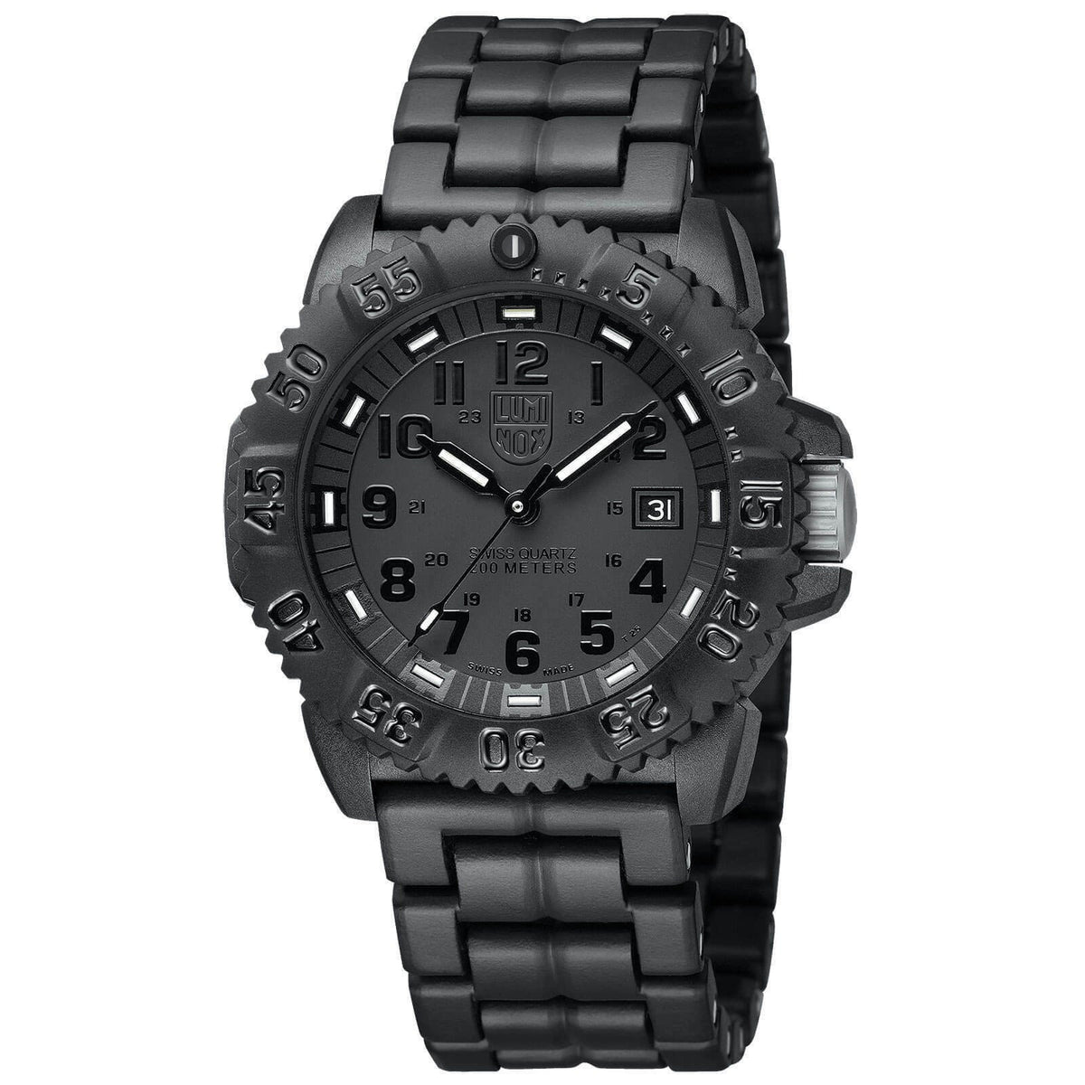 Luminox Men&#39;s 3052.BO Navy Seal Black Rubber Watch