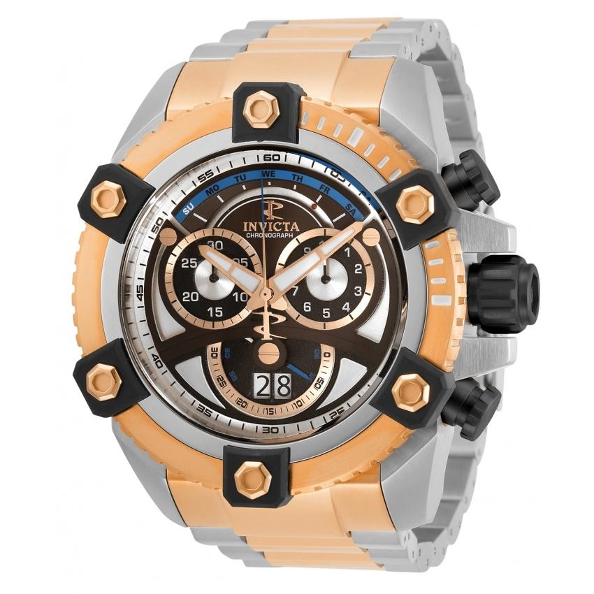 Invicta Men&#39;s 31418 Reserve Octane Rose-Tone and Silver Stainless Steel Watch