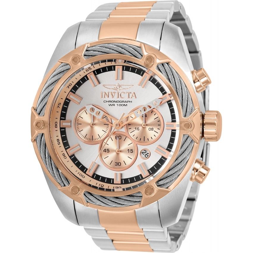 Invicta Men&#39;s 31438 Bolt Rose-Tone and Silver Stainless Steel Watch