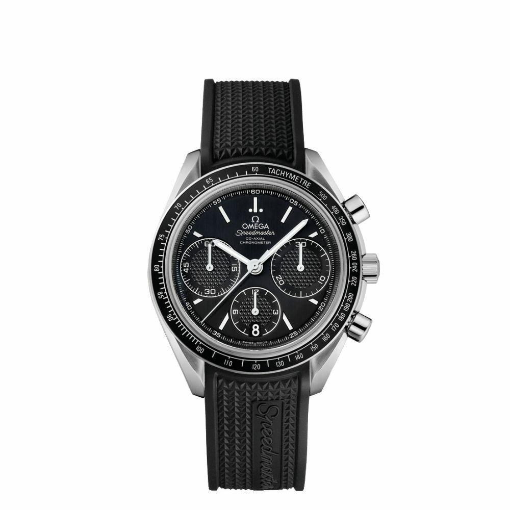 Omega Men&#39;s 326.32.40.50.01.001 Speedmaster Chronograph Black Rubber Watch