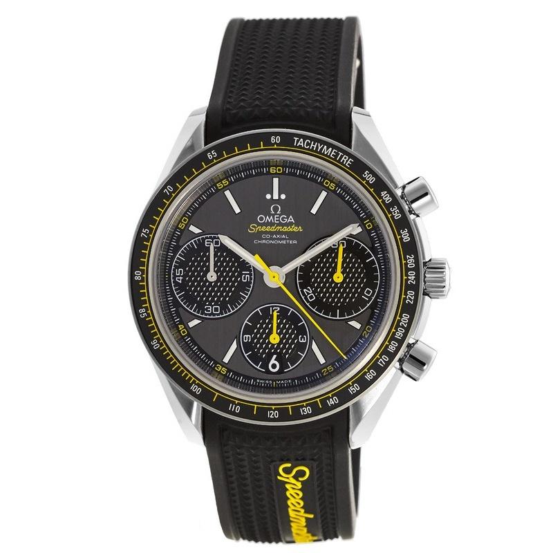 Omega Men&#39;s 326.32.40.50.06.001 Speedmaster  Chronograph Automatic Black Rubber Watch