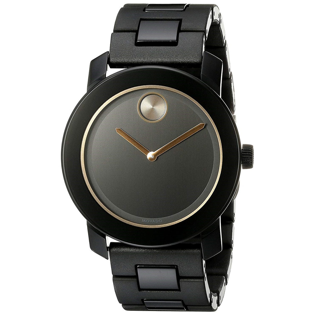 Movado Men's 3600315 Bold Black Stainless Steel Watch - Bezali