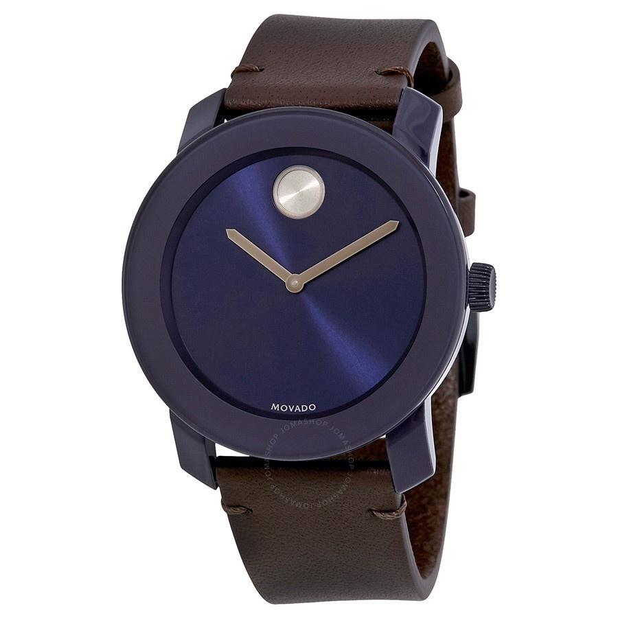 Movado Men&#39;s 3600461 Bold Brown Leather Watch