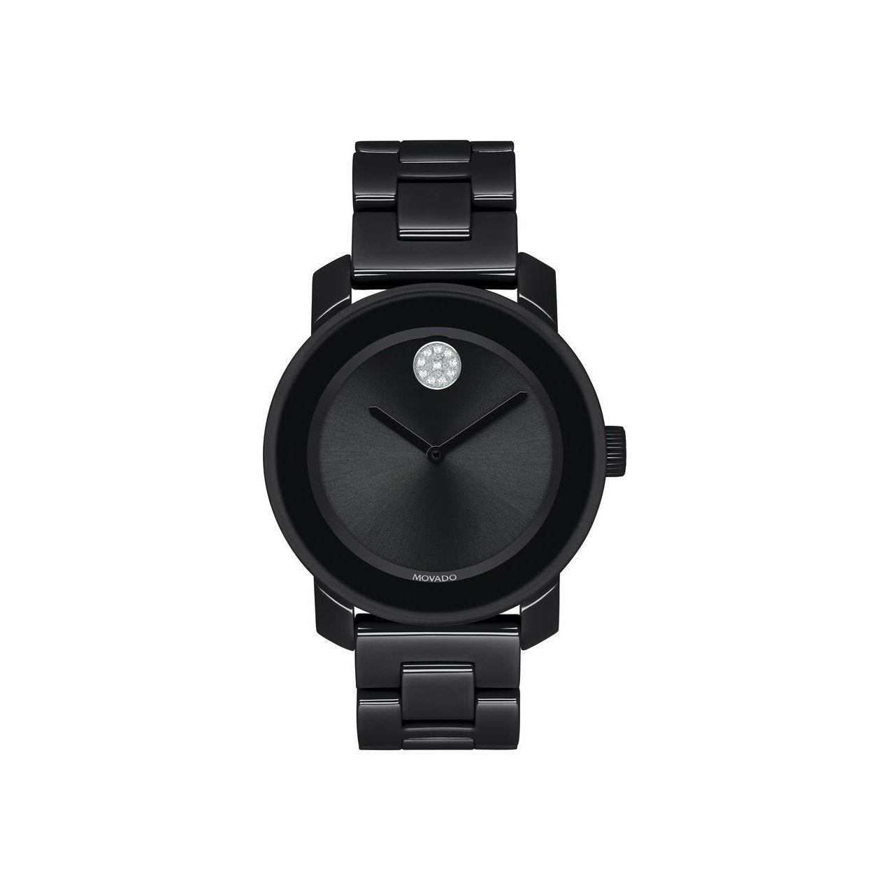 All black outlet women's movado watch