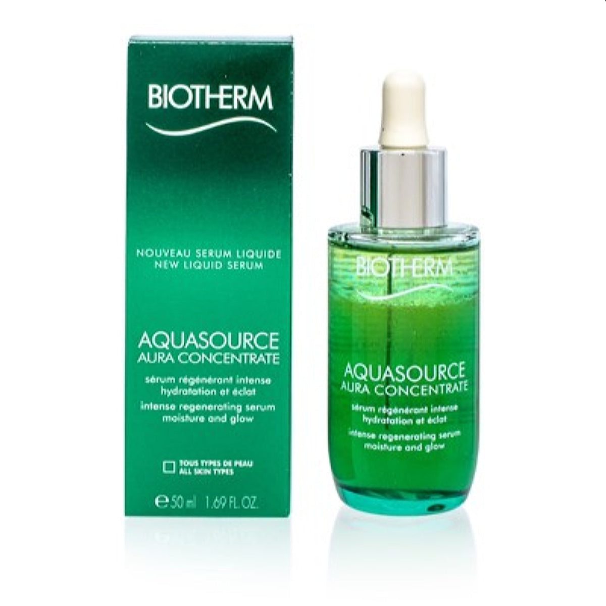 Biotherm Aquasource Aura Concentrate New Liquid Serum 1.6 Oz 023710