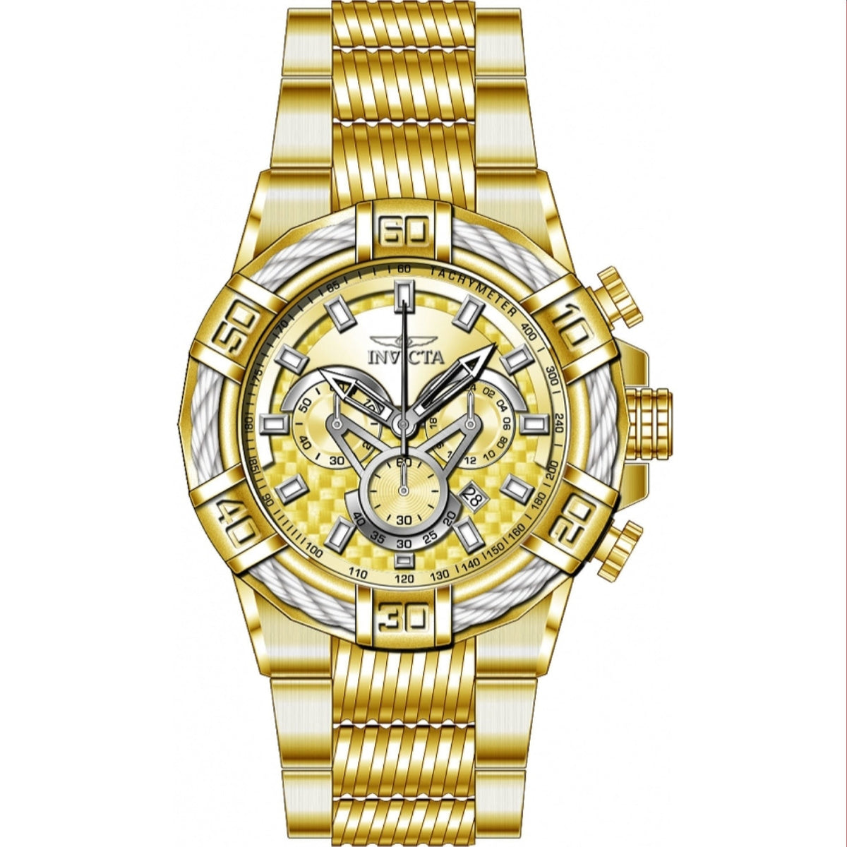 Invicta Men&#39;s 38955 Gold-Tone Stainless Steel Watch