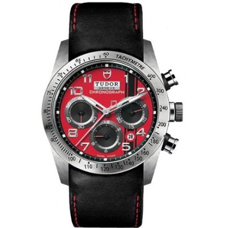 Tudor Men&#39;s 42000D-0001 Fastrider Chronograph Automatic Black Leather Watch