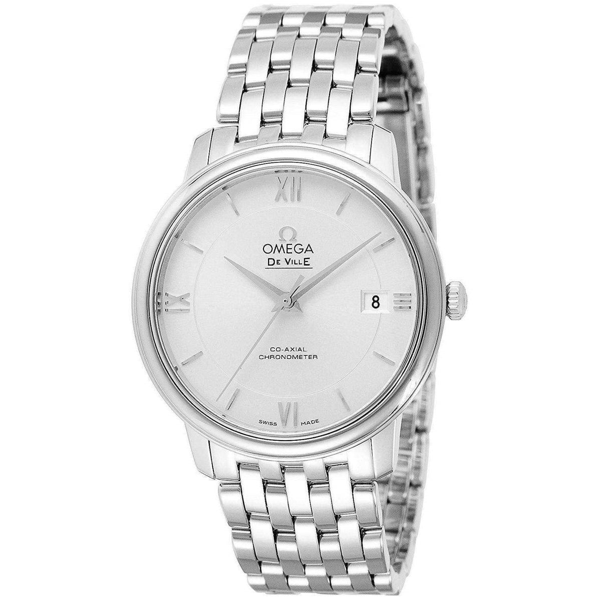 Omega Men&#39;s 424.10.37.20.02.001 De Ville Prestige Co-Axial Stainless Steel Watch