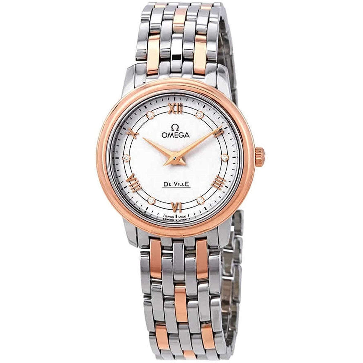 Omega Women&#39;s 424.20.27.60.52.003 De Ville Two-Tone Stainless Steel Watch