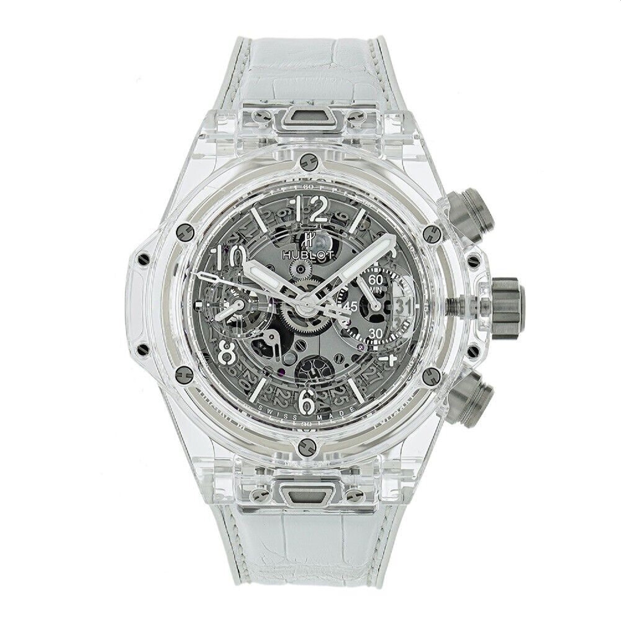 Hublot Men's 441.JX.4802.RT Big Bang Chronograph Translucent Rubber Wa ...