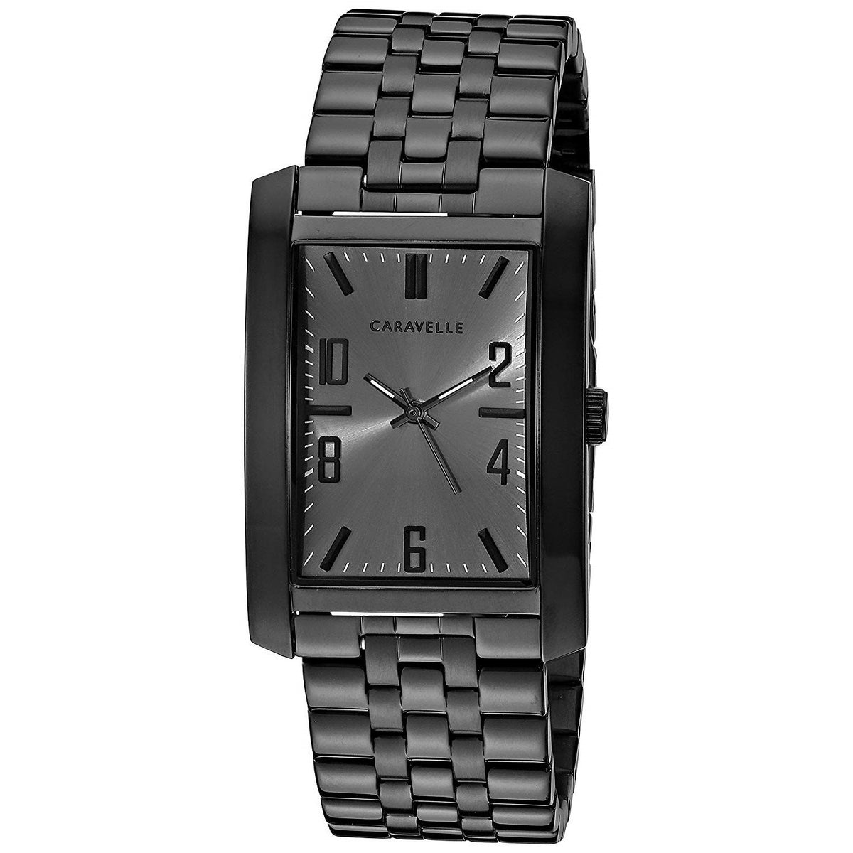 Bulova Men&#39;s 45A140 Caravelle Black Stainless Steel Watch